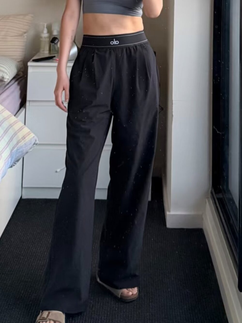 Alo Yoga Suit Up Trouser Black - Regular 30" Inseam🌺 - Picture 5 of 7